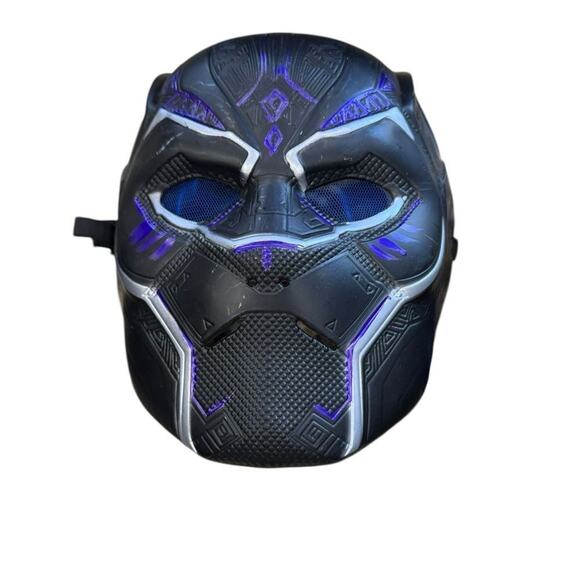 MARVEL RUBIE’S Black Panther Costume Size 10-12 years Battery operated light up - Picture 10 of 13